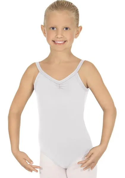 Eurotard 44527C Girls Microfiber Pinch Front Camisole Leotard