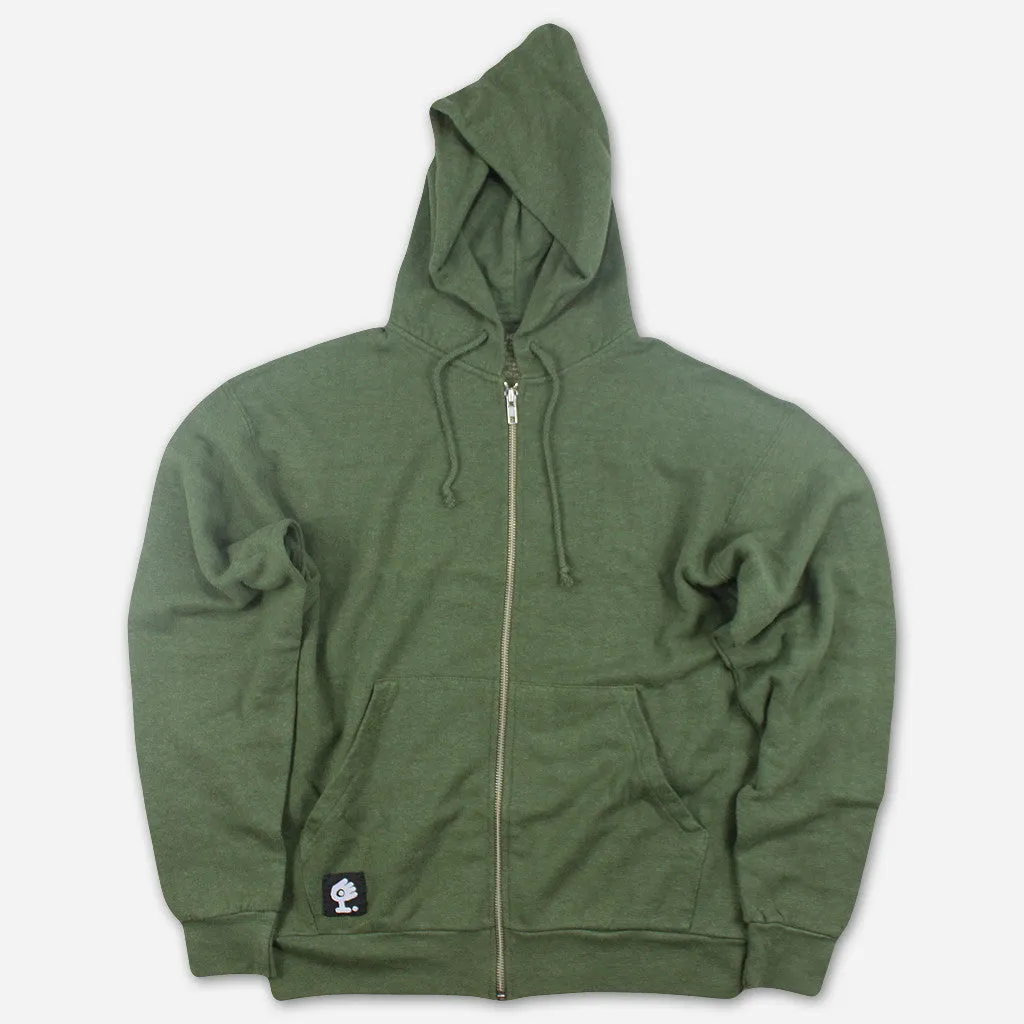 Evolution Green Zip Up Hoodie