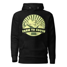 Farm To Couch Hoodie – Funny Weed-Themed Apparel for Cannabis Growers and Hemp Farmers