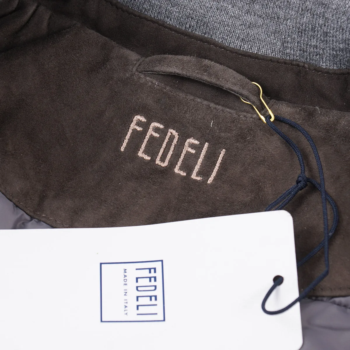 Fedeli Down-Filled Suede Jacket