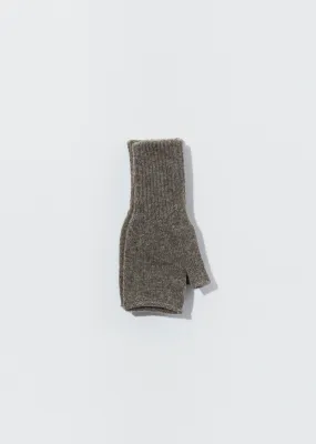 Felted Fingerless Gloves — Pebble