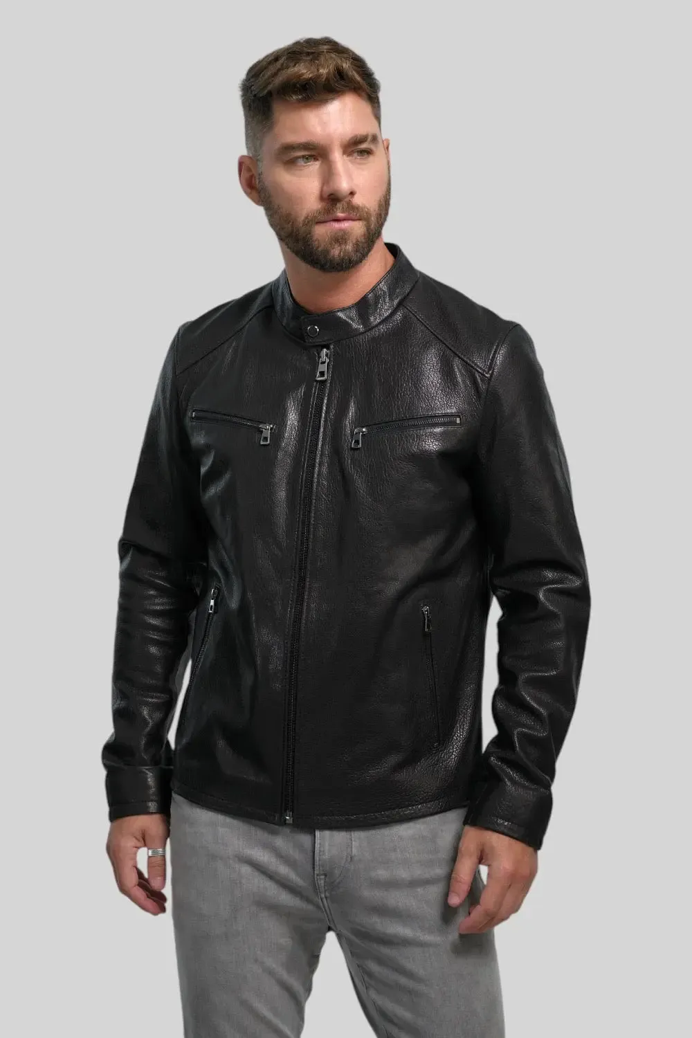 Filippo Quilted Leather Jacket