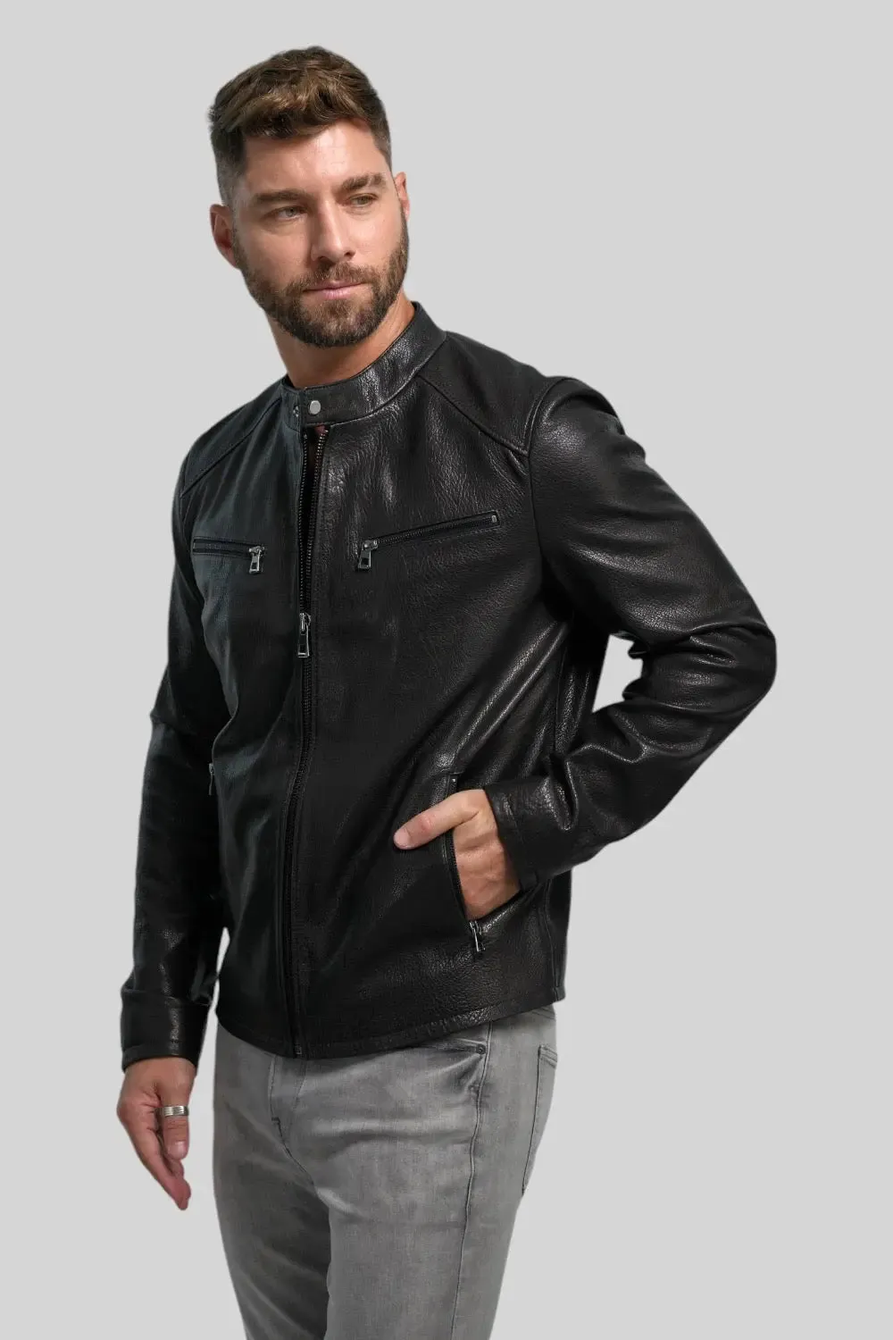 Filippo Quilted Leather Jacket