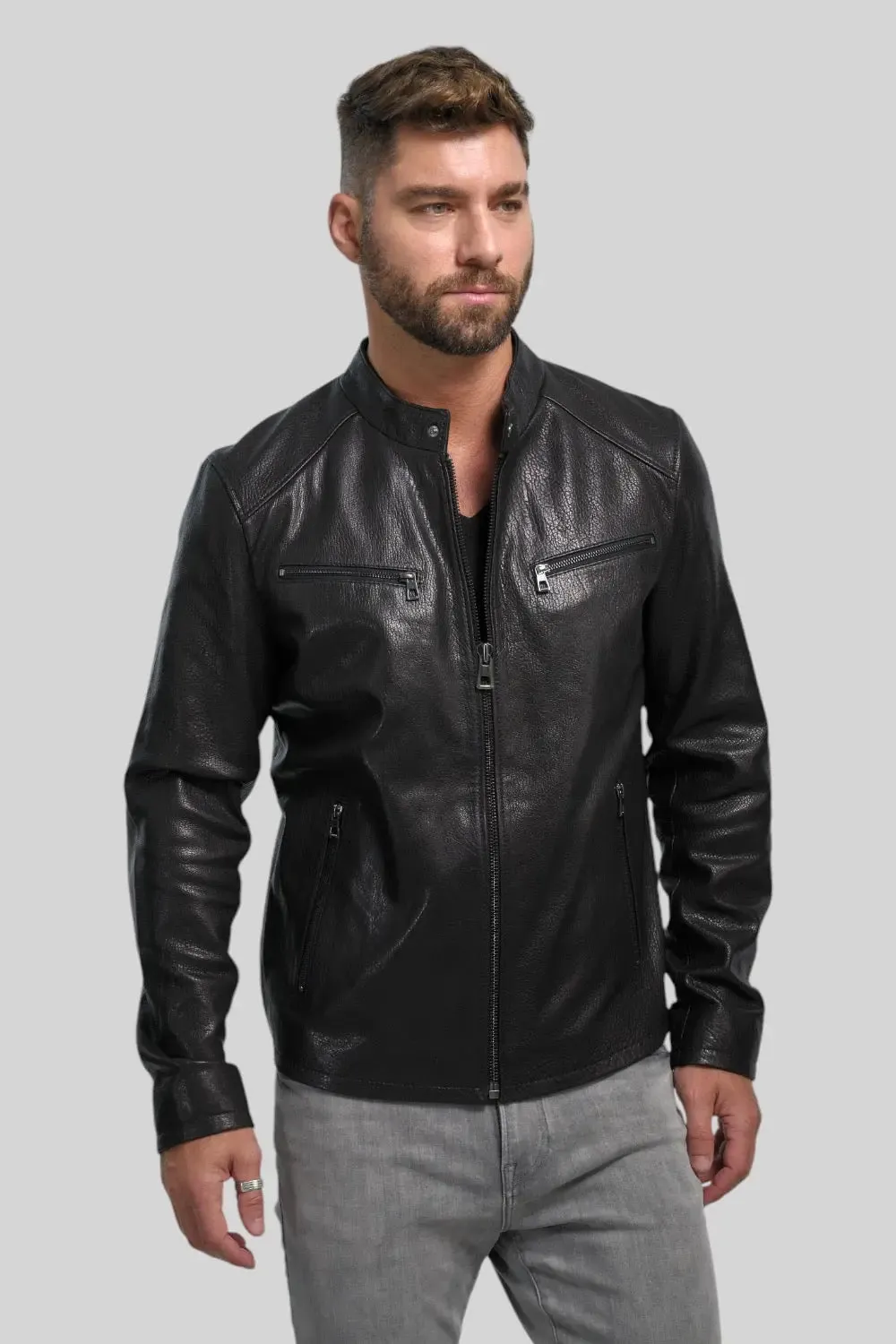 Filippo Quilted Leather Jacket