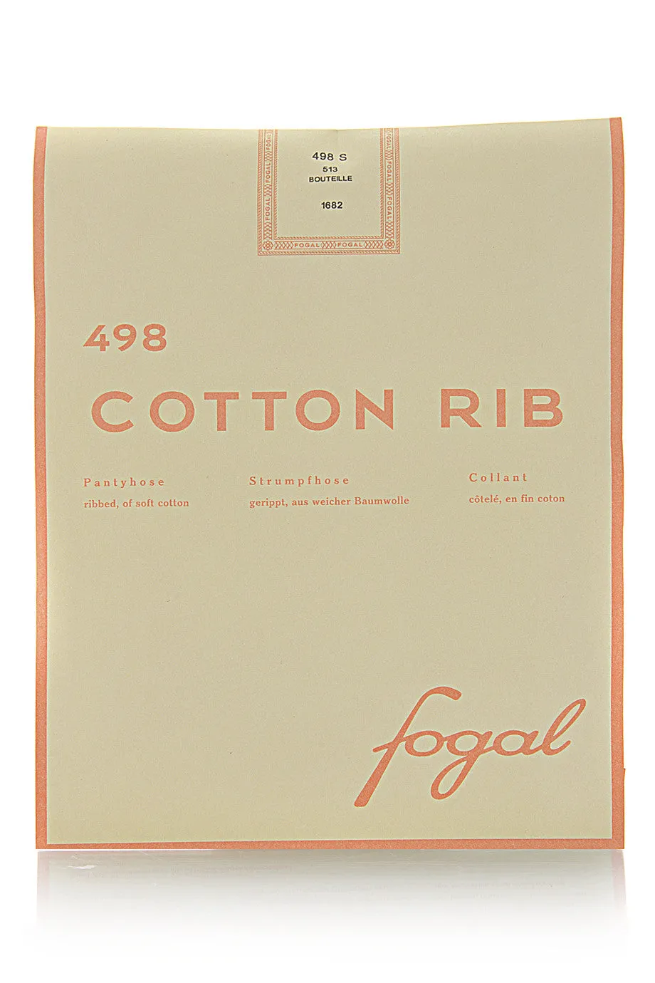 FOGAL 498 COTTON RIB 113 Taupe Tights