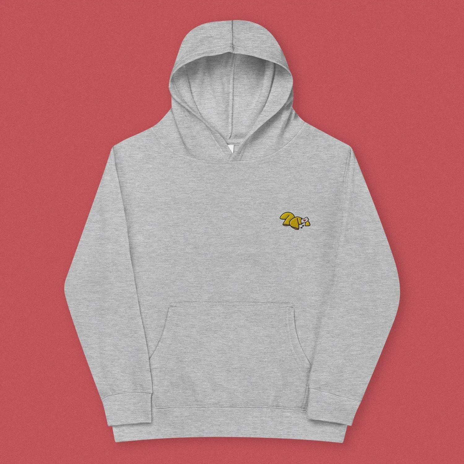 Fortune Cookie Embroidered Kids Hoodie