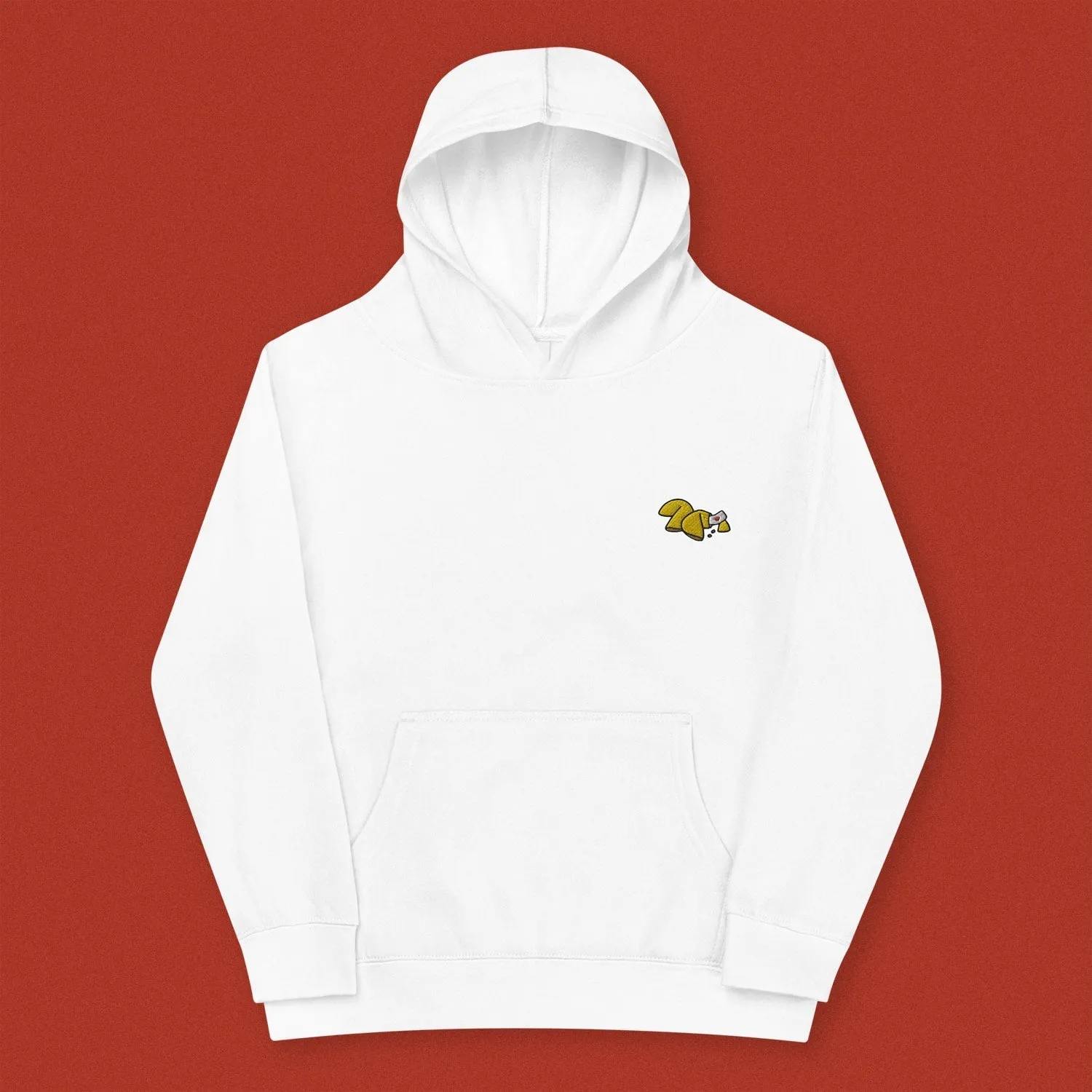 Fortune Cookie Embroidered Kids Hoodie