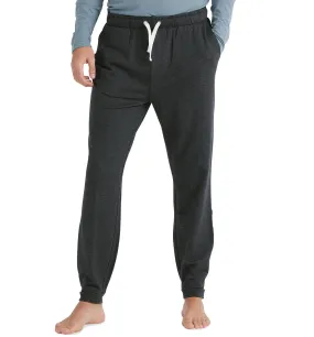 Free Fly Men's Bamboo Heritage Fleece Jogger in Heather Black