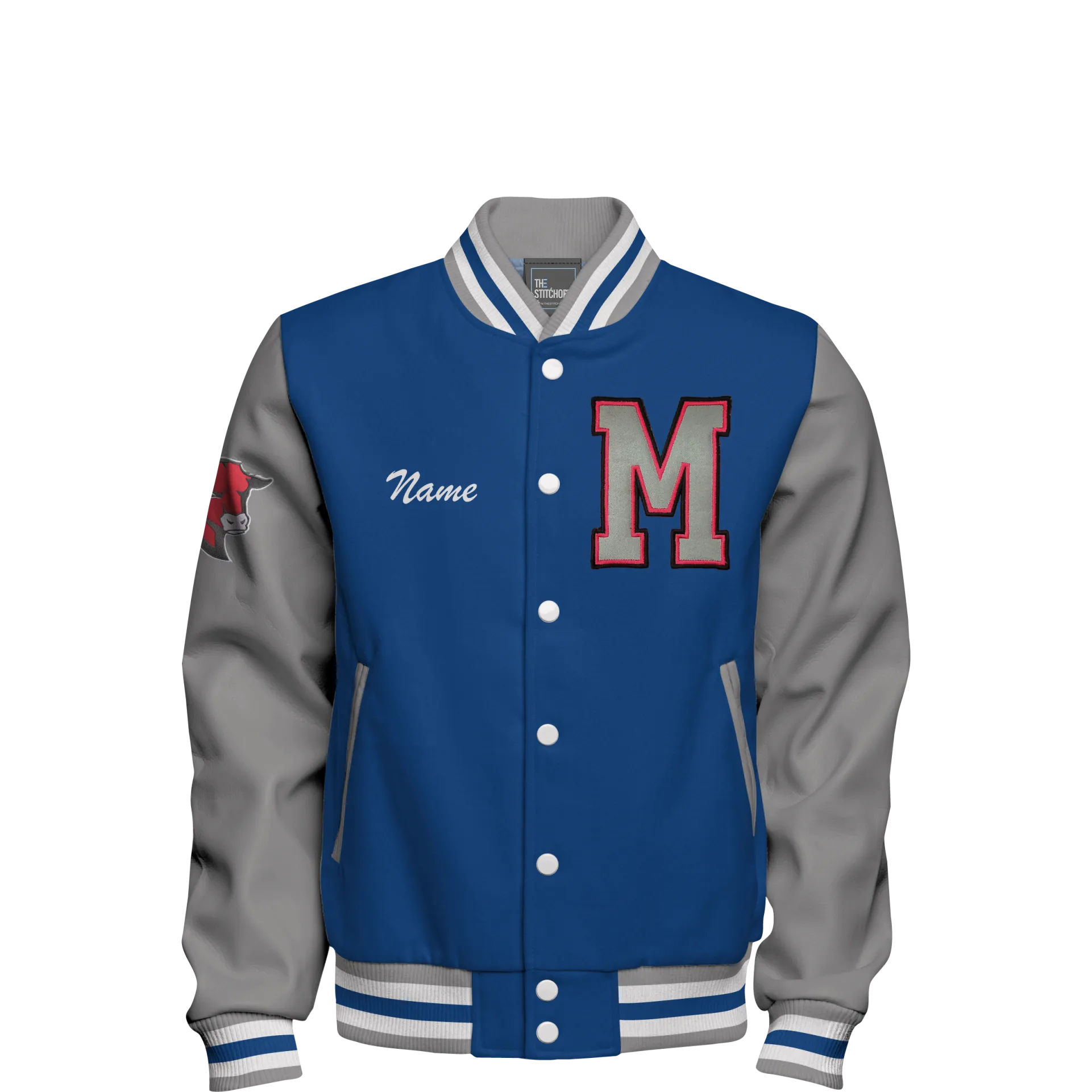 Genuine Leather & Wool Letterman Jacket