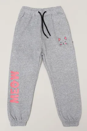 Girl'S Meow Sweat Pant