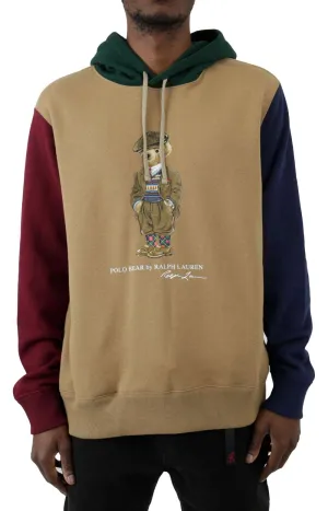 Graphic Fleece Pullover Hoodie - Montana Khaki Heritage Bear