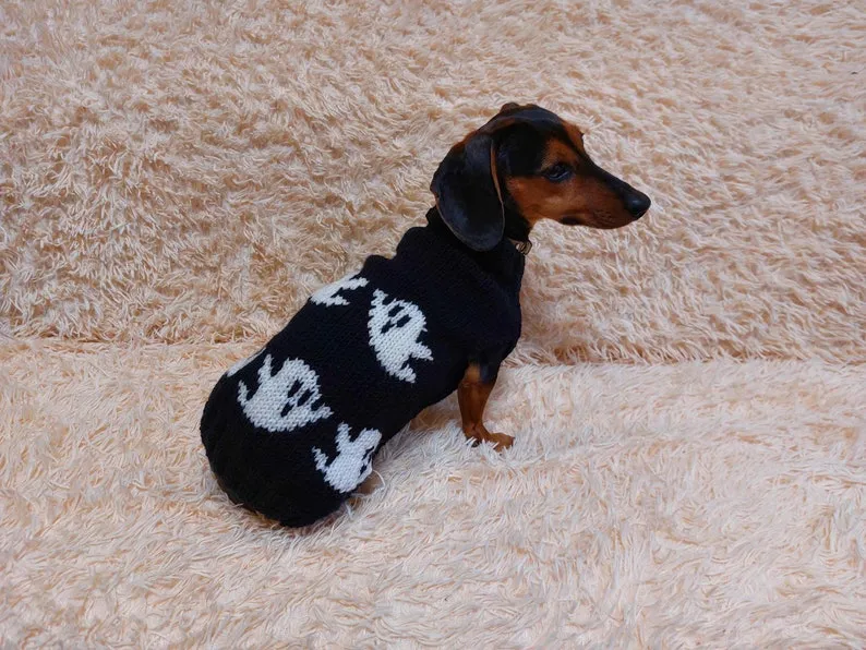 Halloween Ghost Costume For Dog,Halloween Party Clothes,Haunted Sweater For Pets