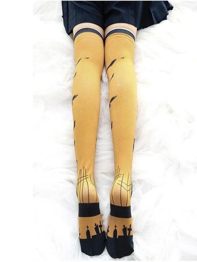 Halloween Lolita Stockings