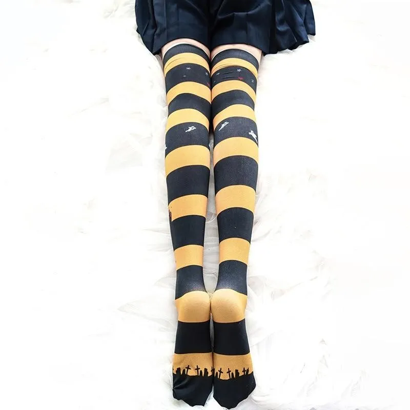 Halloween Lolita Stockings