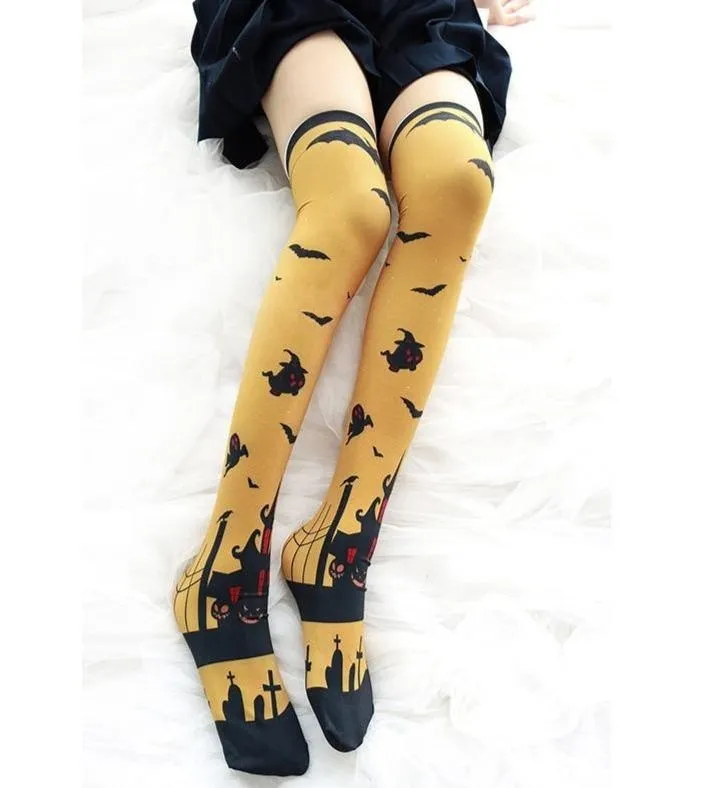 Halloween Lolita Stockings