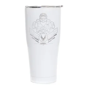 Halo Infinite Master Chief Line Art Laser Engraved Tumbler