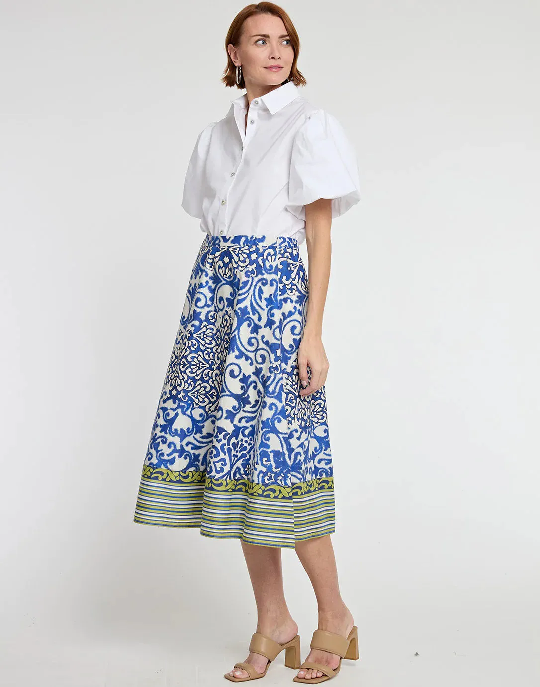 HINSON WU - GLORIA SKIRT IN CERAMIC TILE PRINT