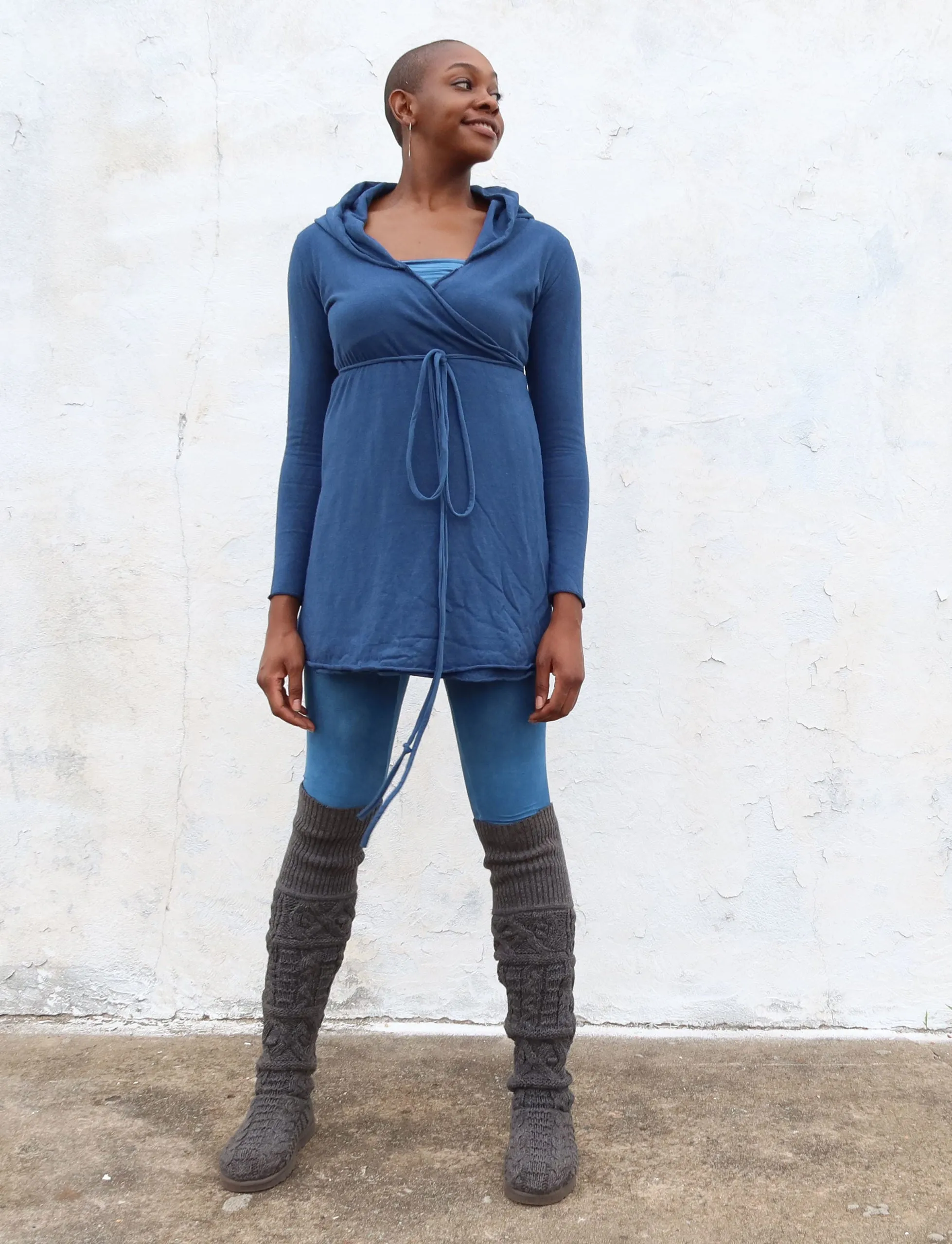 Hooded Wrap Tunic