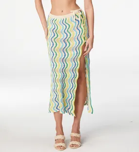 Jade Multicolor Knitted Skirt