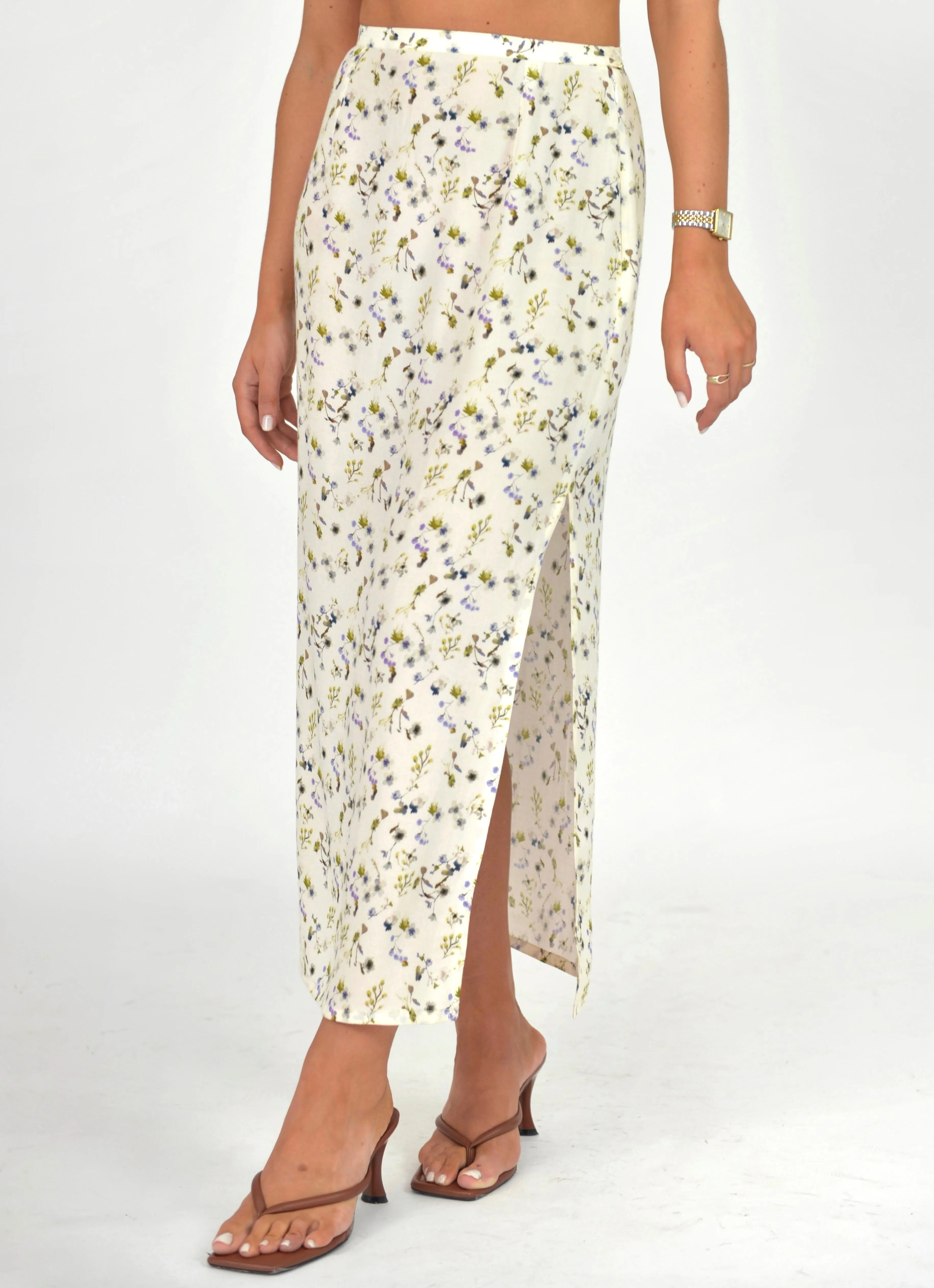 Jasmin Midi Skirt Ecru