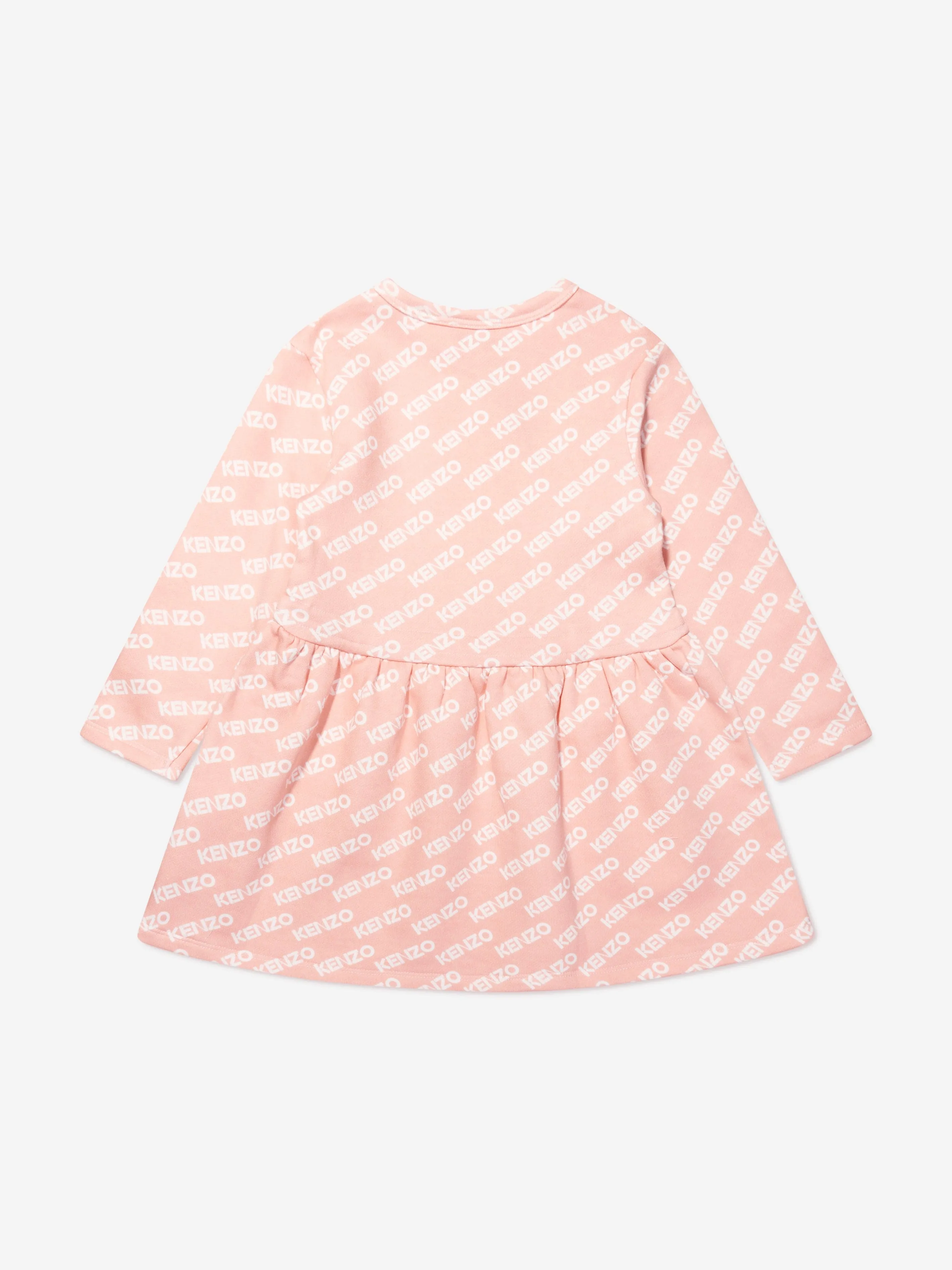 KENZO Baby Girls Logo Sweater Dress in Pink