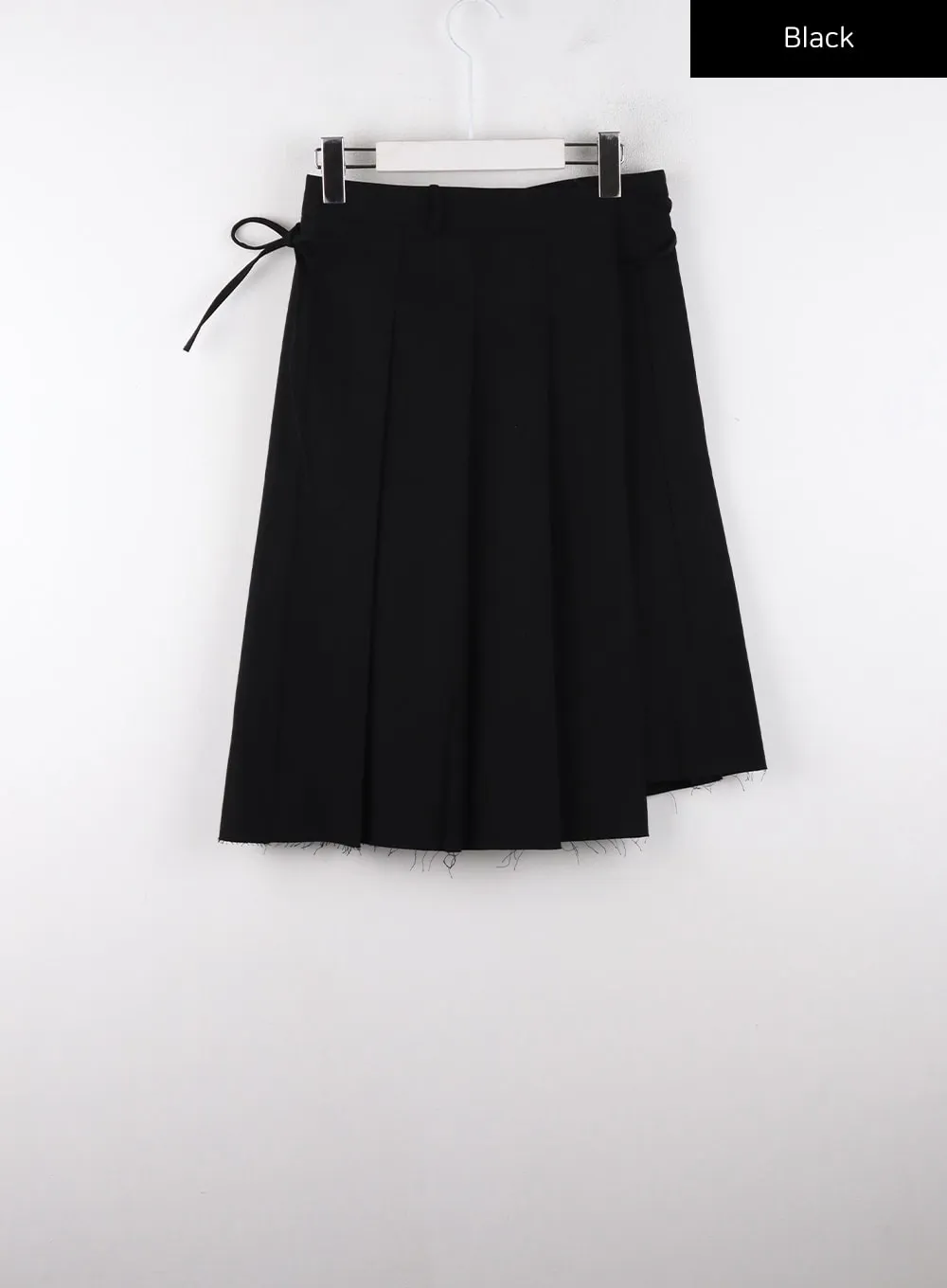 Knotted Wrap Mid-Pleated Skirt CD319