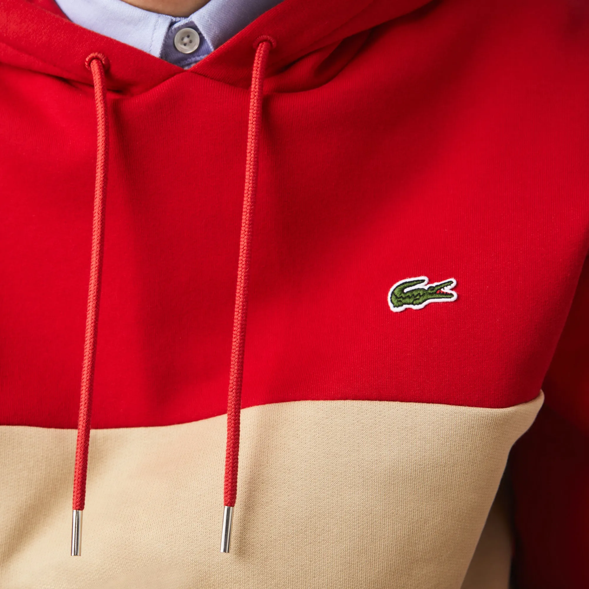 Lacoste Men’s Colorblock Fleece Hoodie