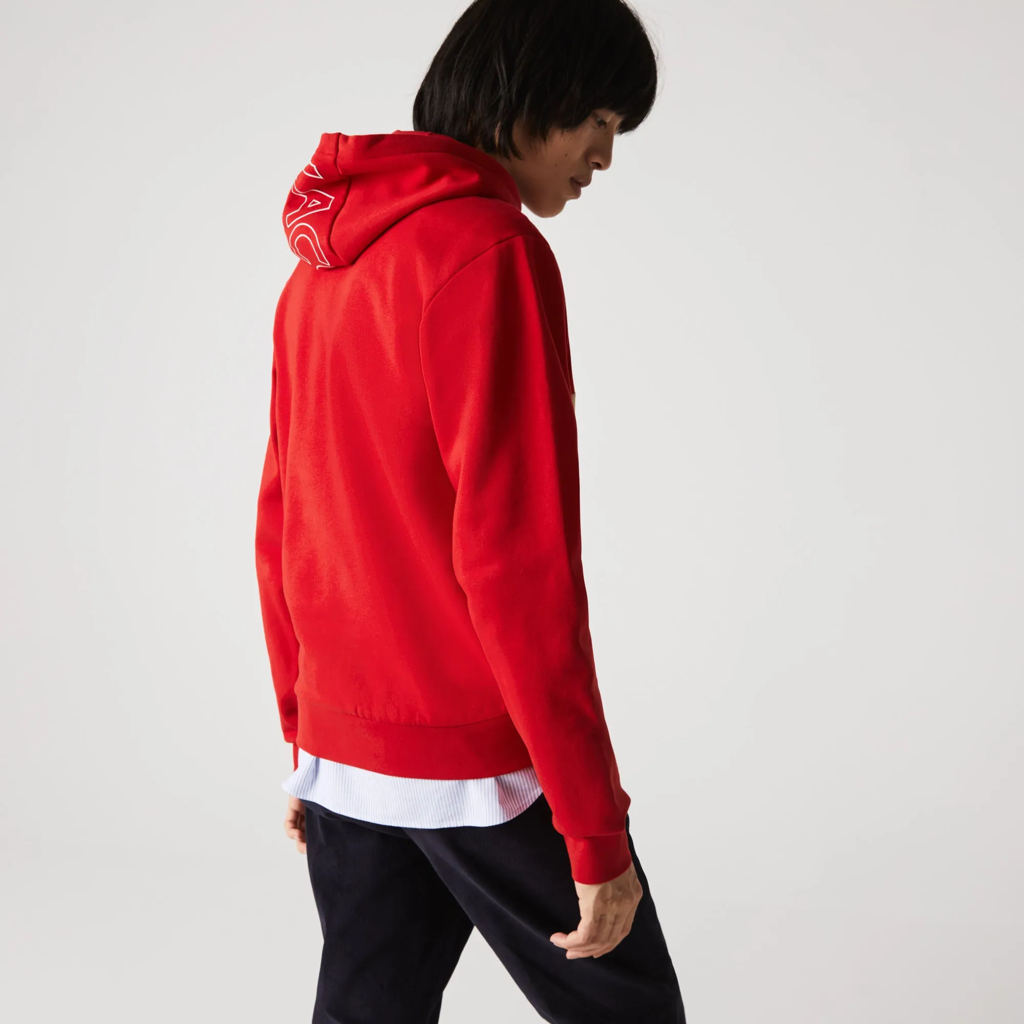 Lacoste Men’s Colorblock Fleece Hoodie