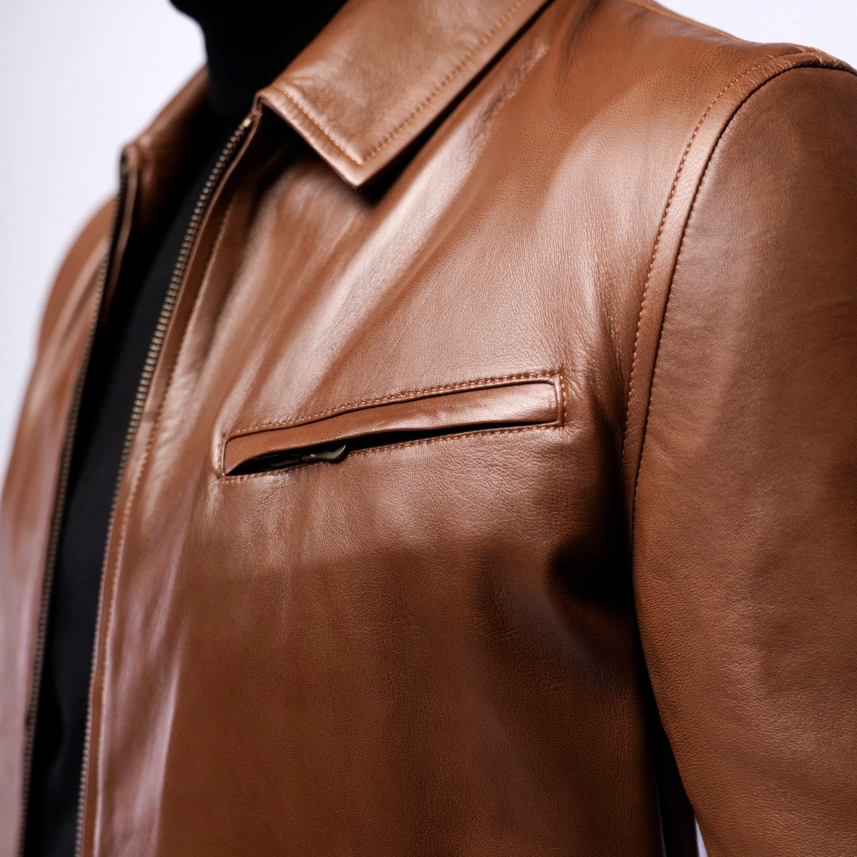 Lambskin Classic Collar Jacket