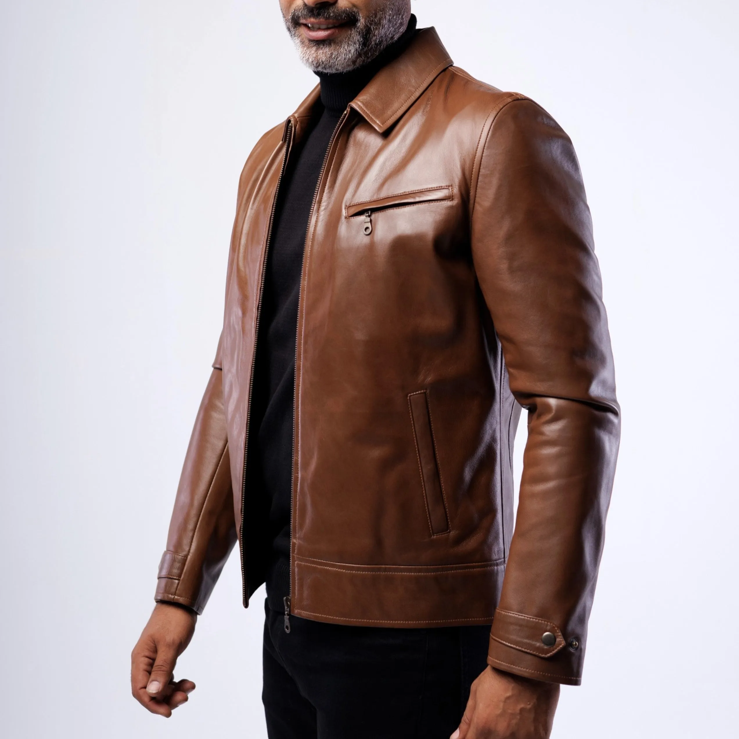 Lambskin Classic Collar Jacket