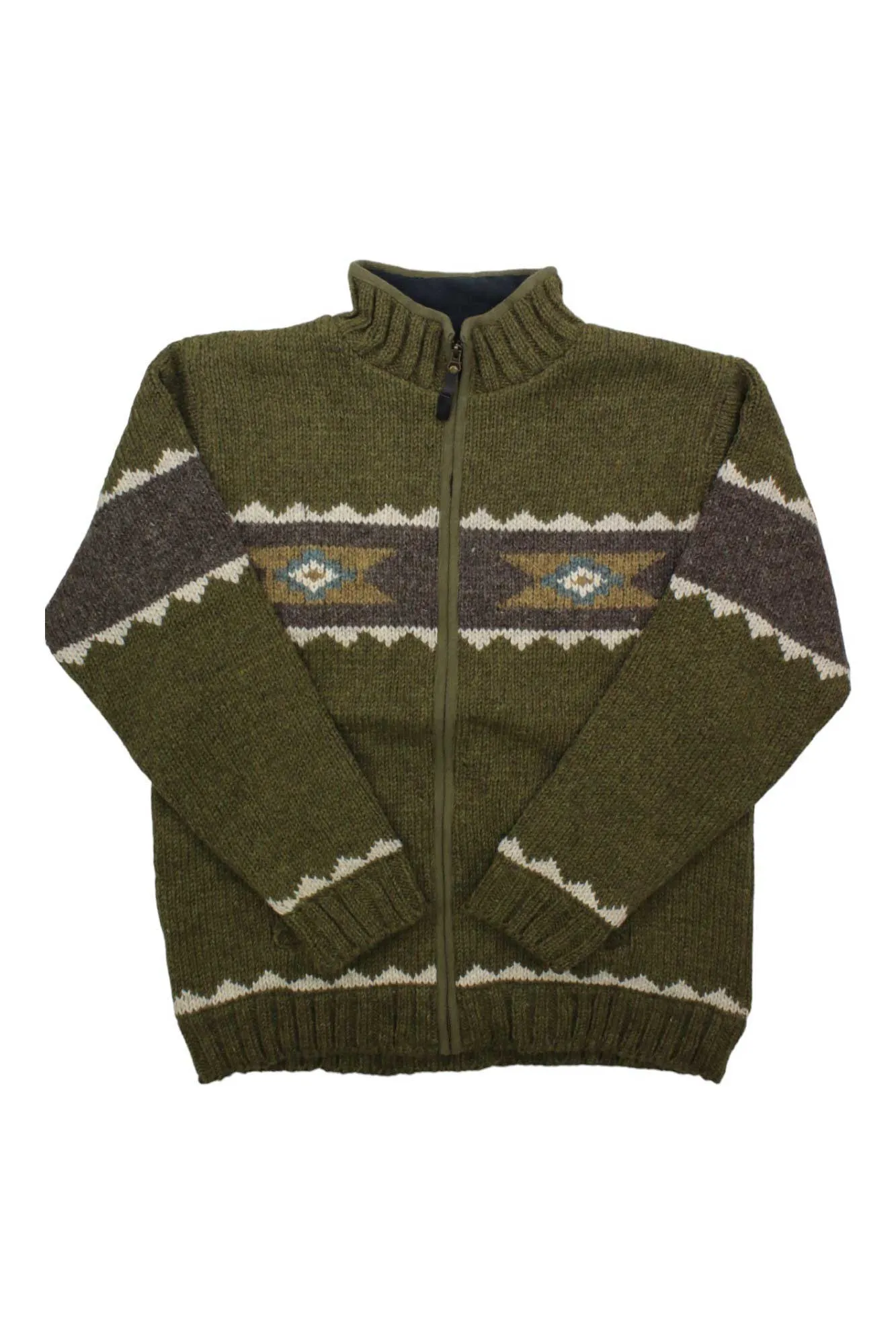 Lost Horizons Men's Navajo Fleece Lined Sweater