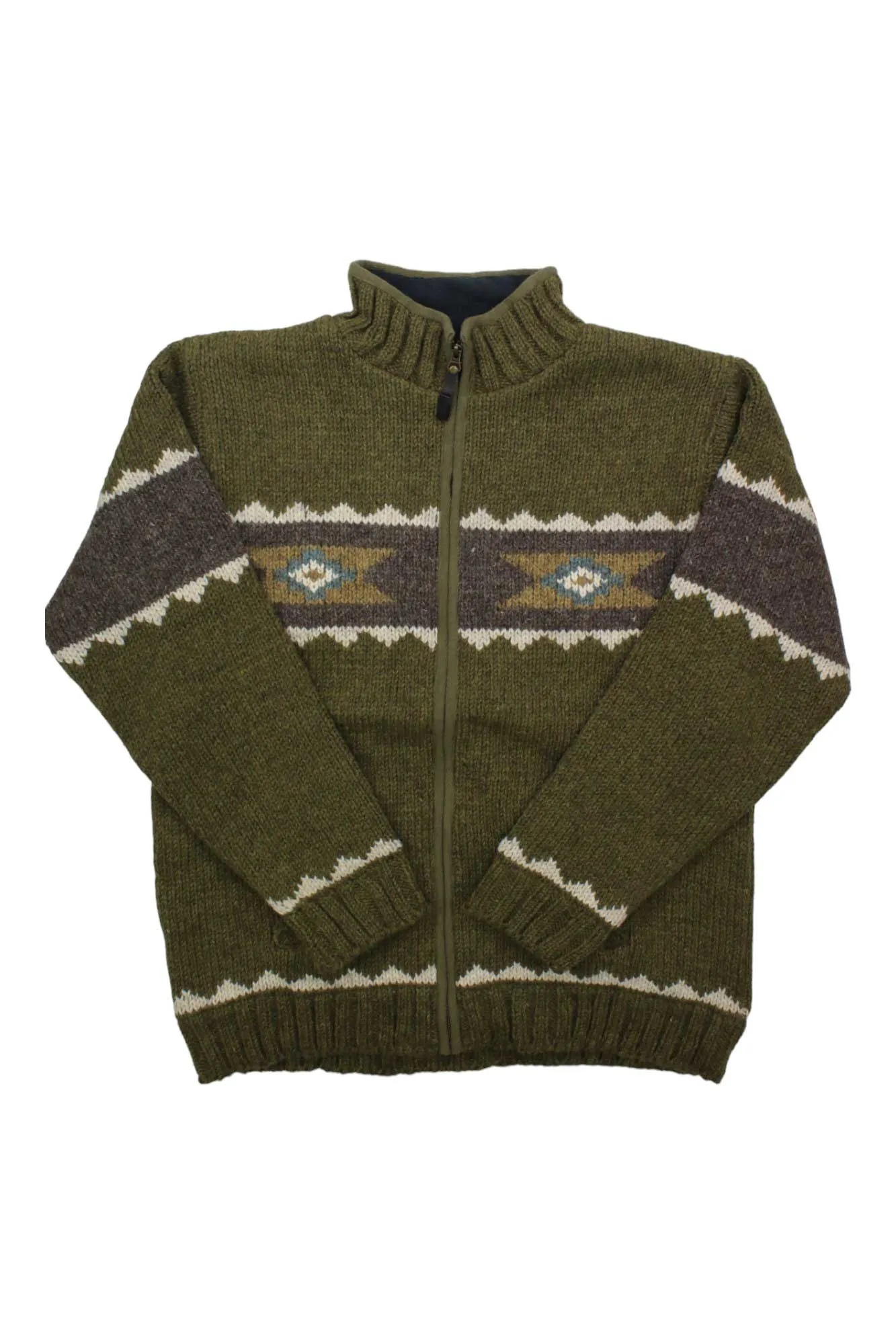 Lost Horizons Men's Navajo Fleece Lined Sweater