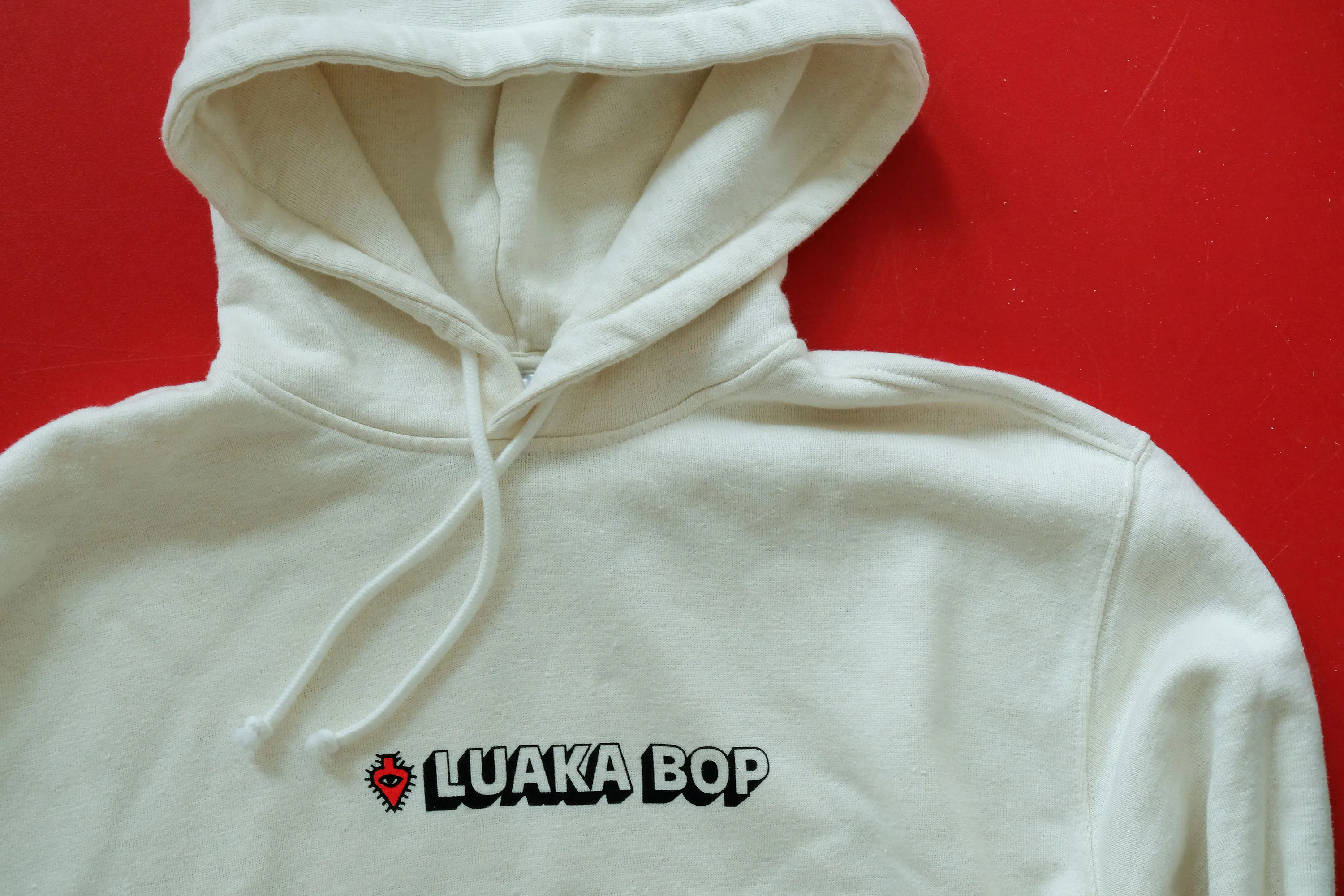 Luaka Bop Hemp Hoodie in Cloud White