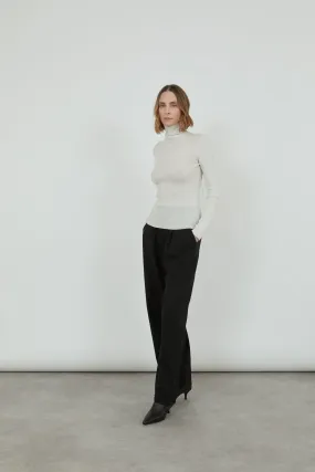 Lucy knitted top | Off white - Merino wool