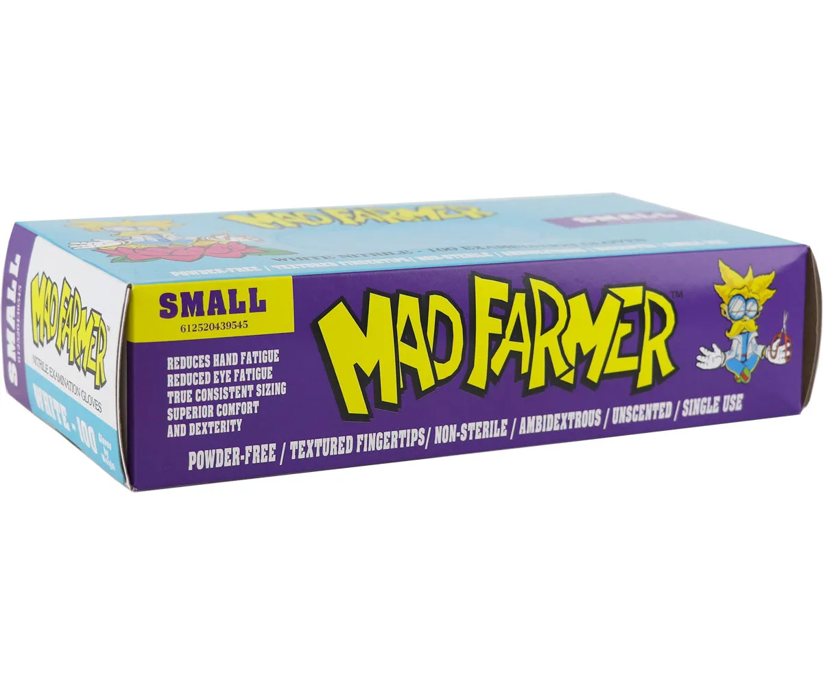 Mad Farmer White Nitrile Horticulture Gloves