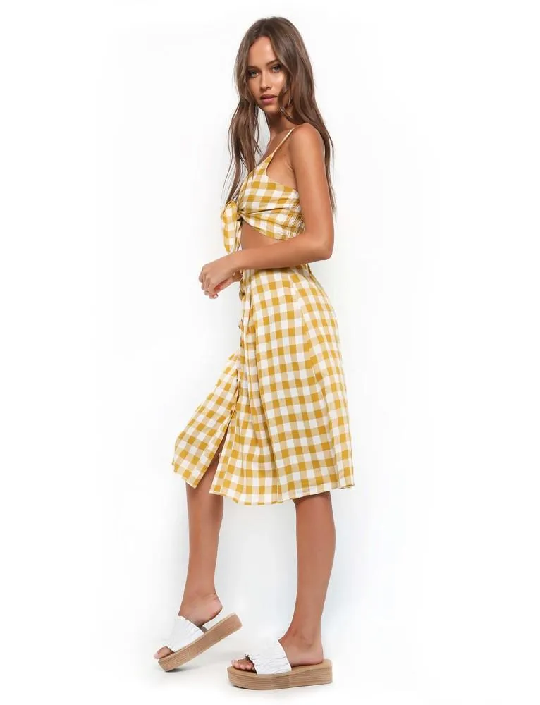 Maddox Two Piece - Yellow Check