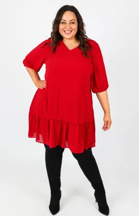 Mellomi Holly Dress in Red