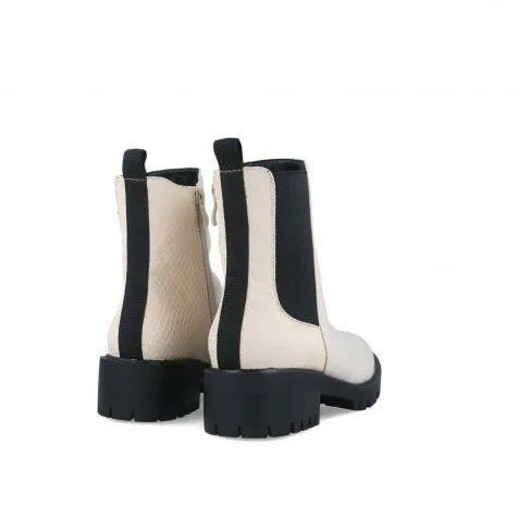 Menbur Sylvana White Chelsea Boot