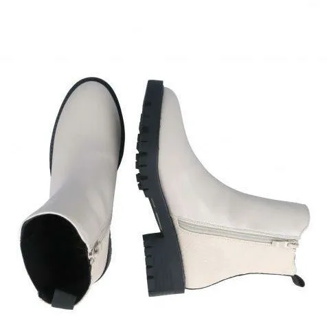 Menbur Sylvana White Chelsea Boot