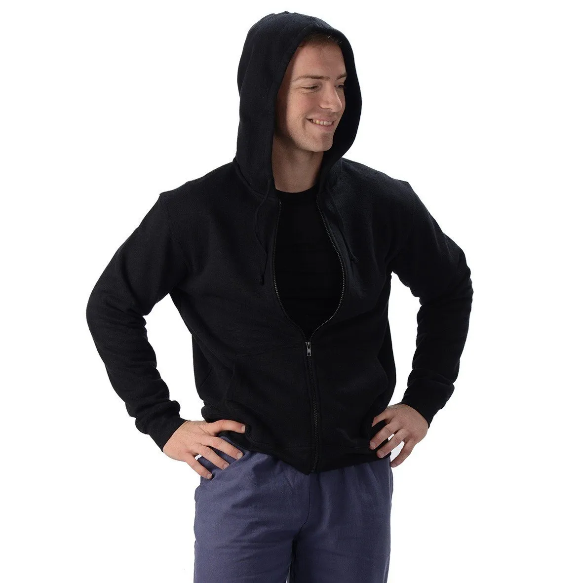 Mens Hemp Zip Hoodie