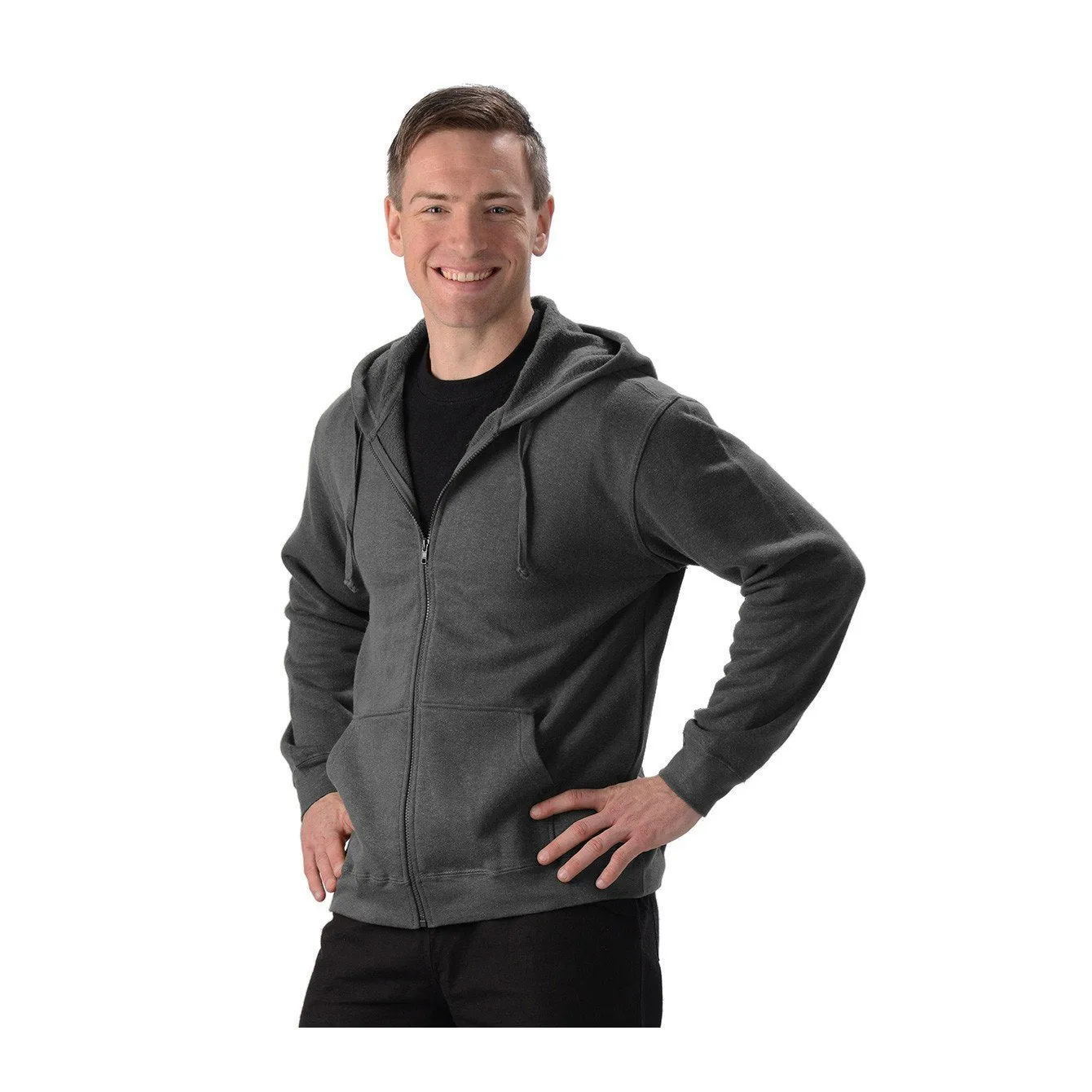 Mens Hemp Zip Hoodie