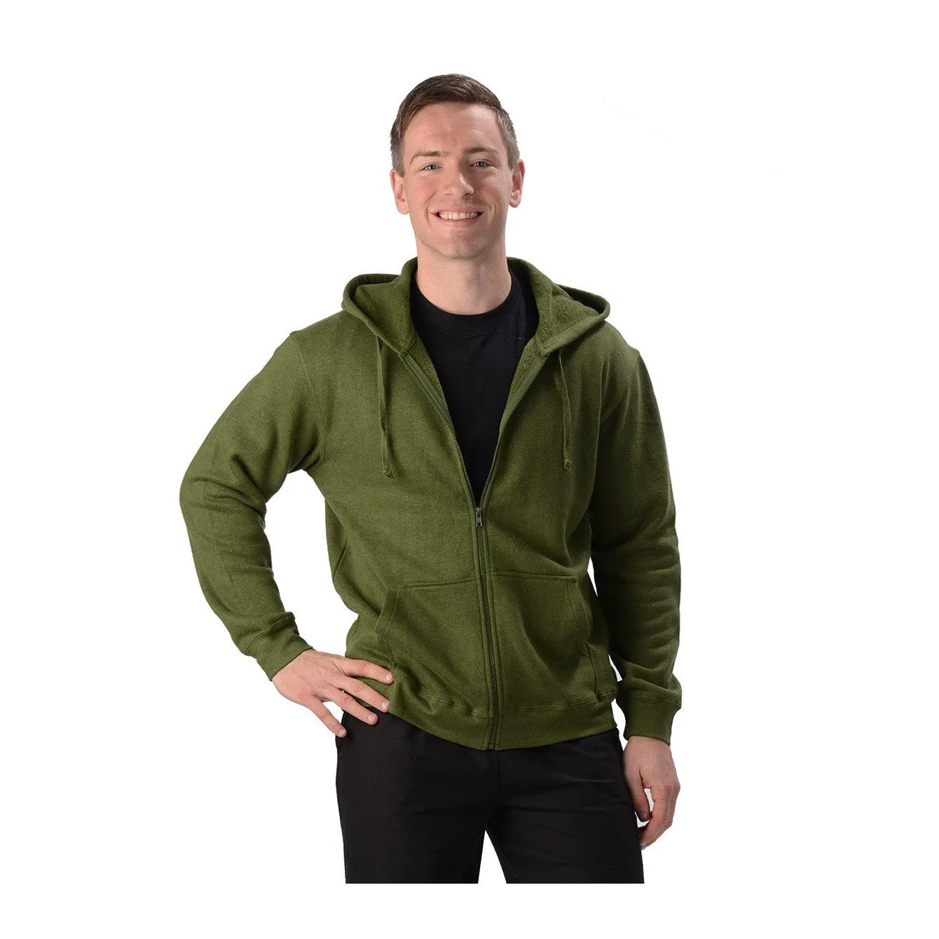 Mens Hemp Zip Hoodie