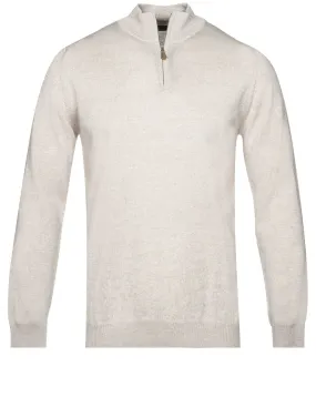 Merino Half Zip Knitwear Beige