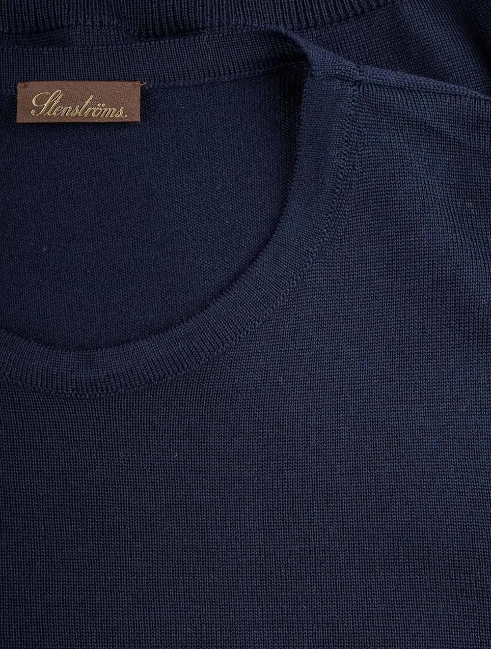 Merino Wool Crew Neck Navy 186