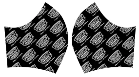 Metz Black/White Fleece Face Masks