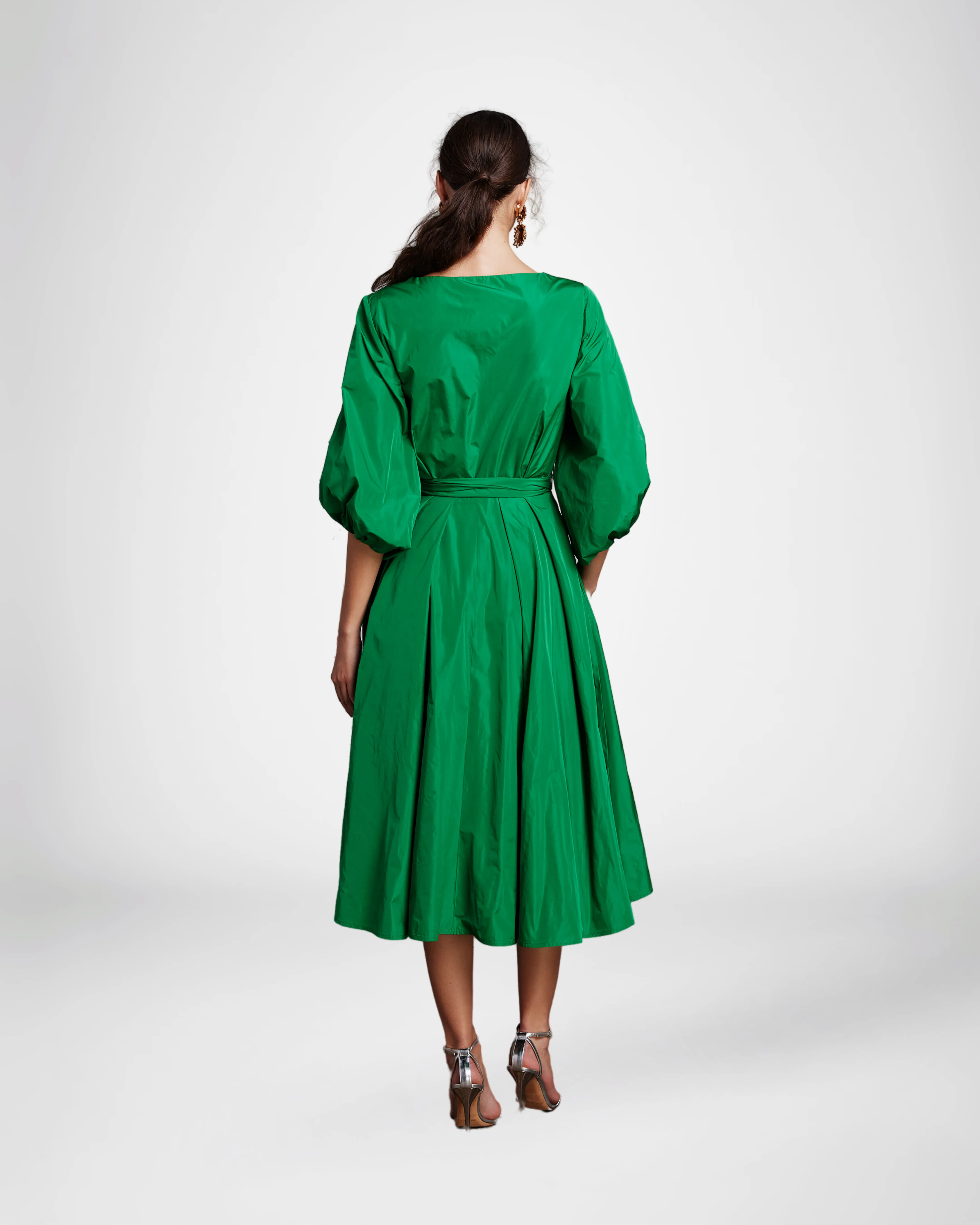 MIDI DRESS WITH SLEEVES