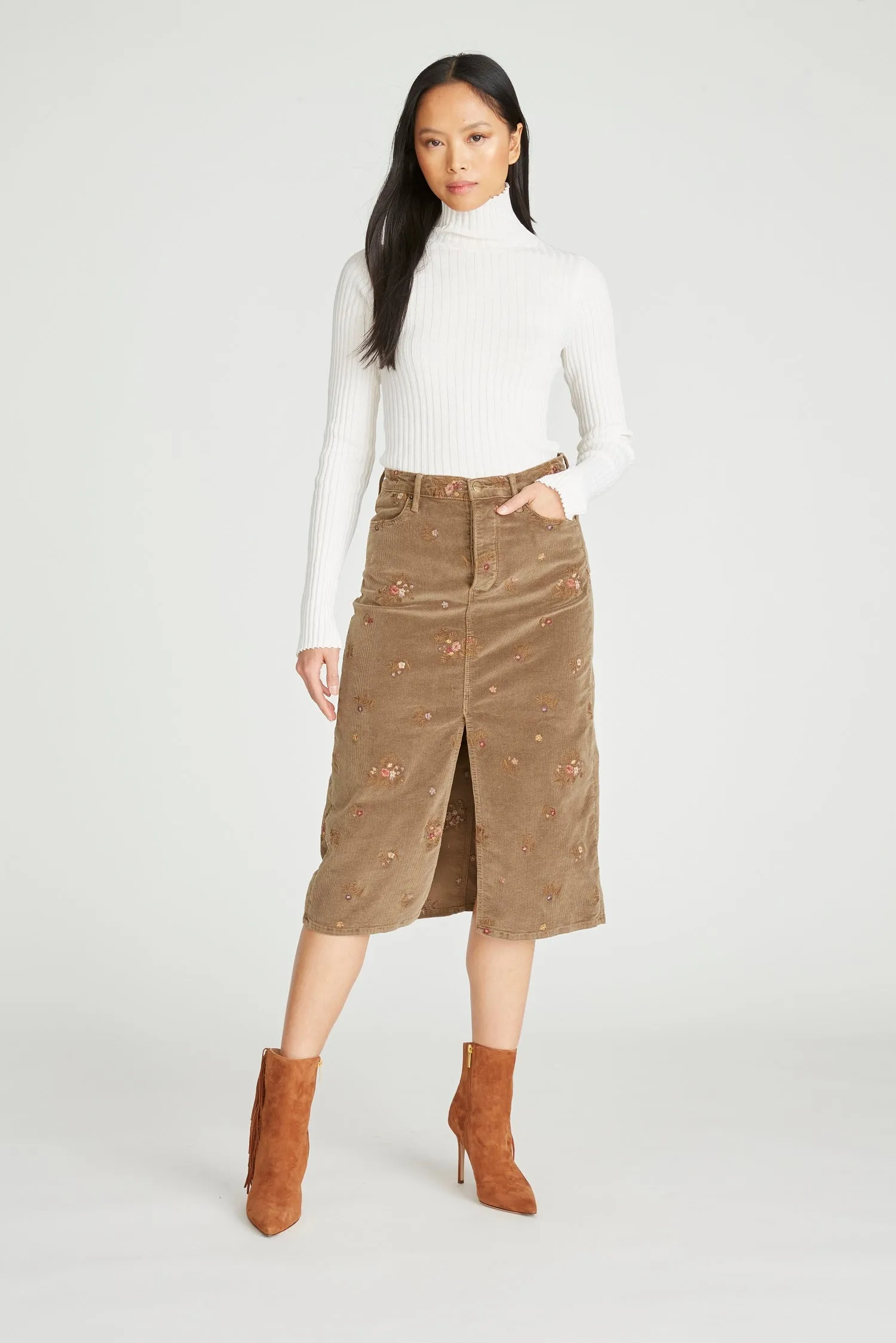 Midi Skirt - Corduroy Mimosa