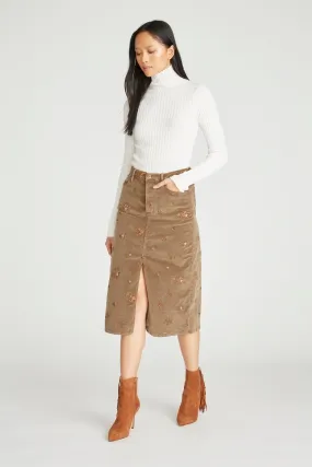 Midi Skirt - Corduroy Mimosa