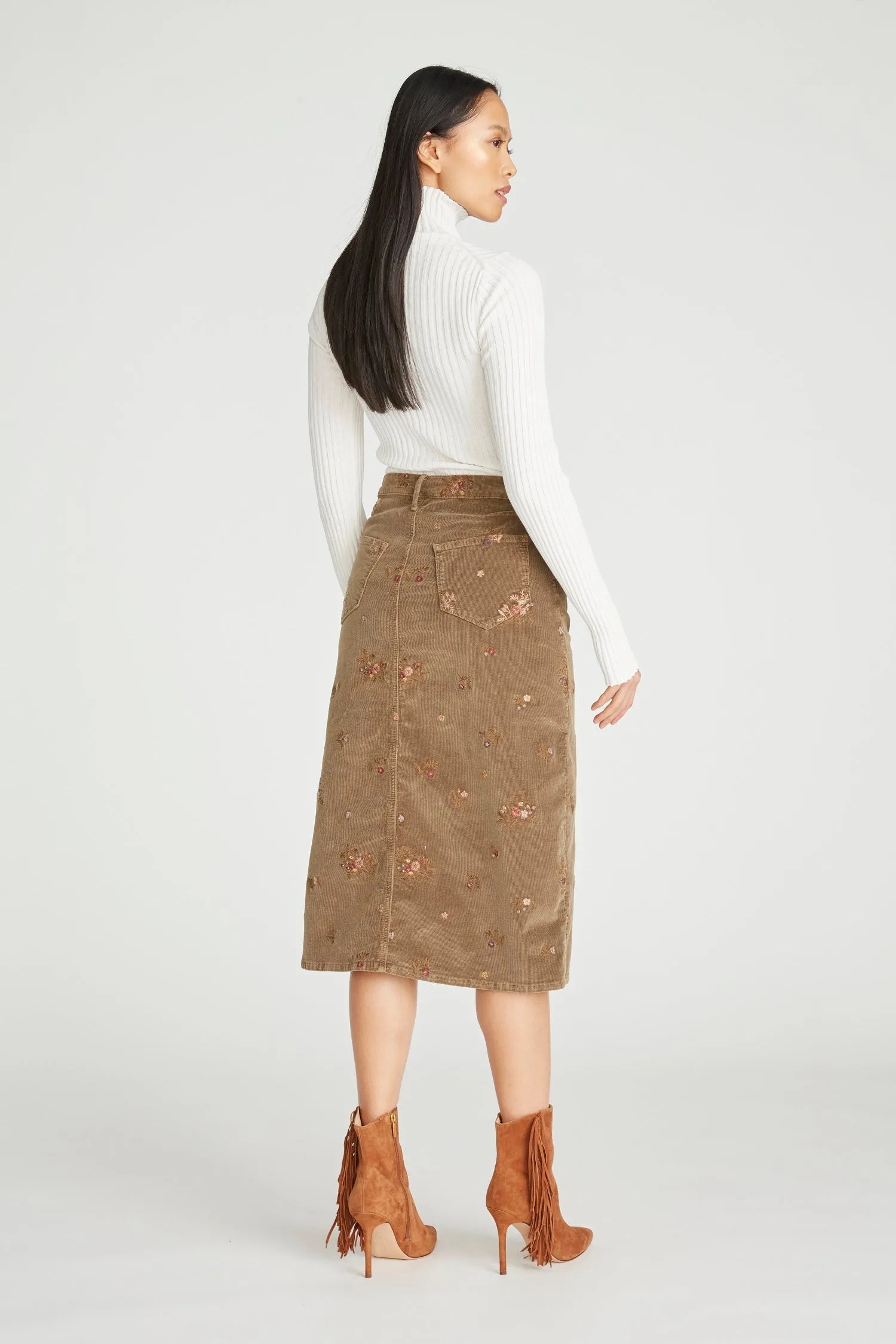 Midi Skirt - Corduroy Mimosa