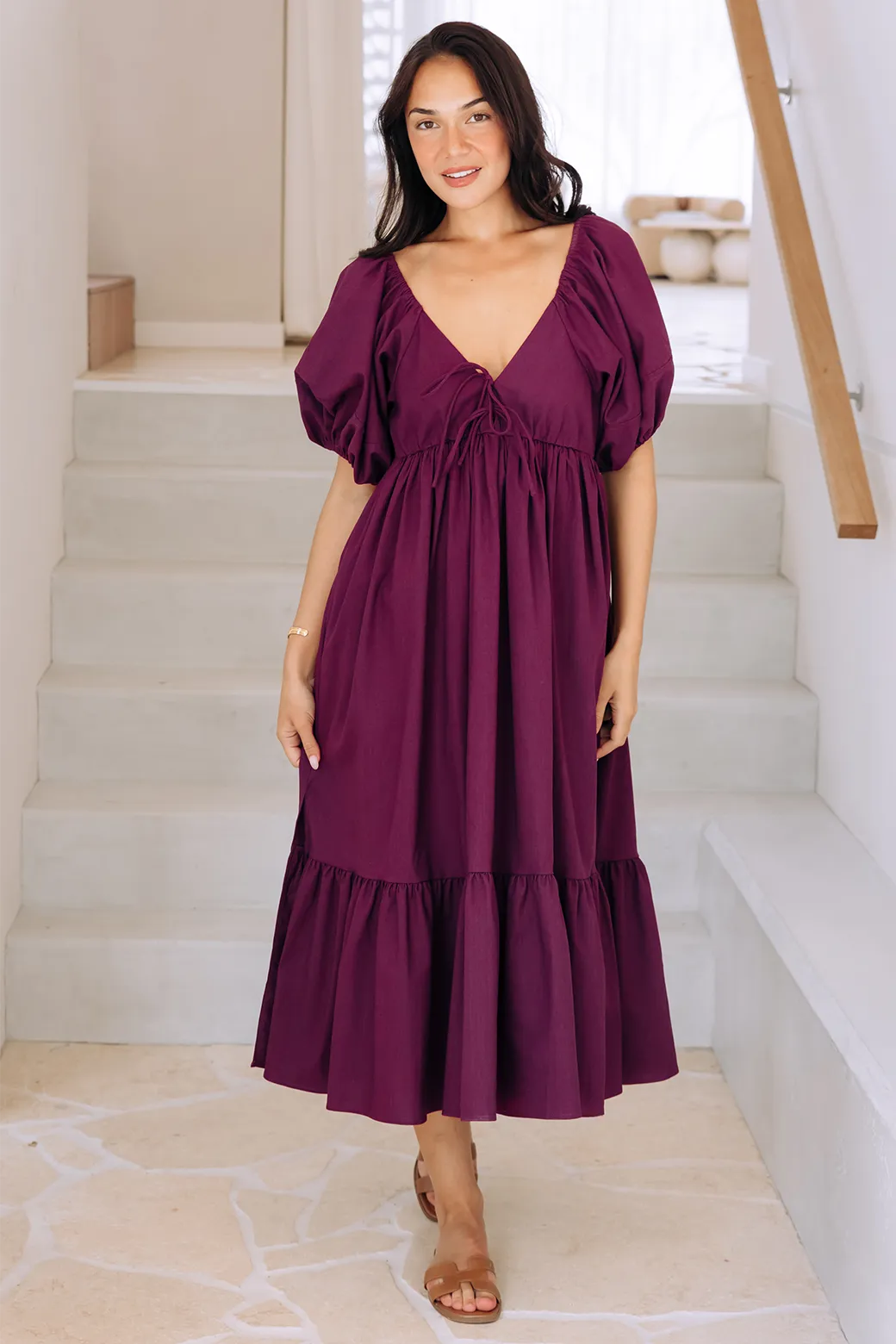 Mikayla Midi Dress Orchid